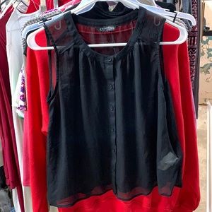 SOLD | Express sheer button down top